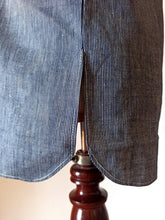 Load image into Gallery viewer, 1930s 1940s - A. BATALLA, Barcelona - Deadstock Blue Striped Cotton Shirt -
