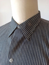Load image into Gallery viewer, 1930s 1940s - A. BATALLA, Barcelona - Deadstock Grey Striped Cotton Shirt -
