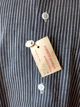 Load image into Gallery viewer, 1930s 1940s - A. BATALLA, Barcelona - Deadstock Grey Striped Cotton Shirt -
