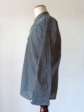 Load image into Gallery viewer, 1930s 1940s - A. BATALLA, Barcelona - Deadstock Grey Striped Cotton Shirt -
