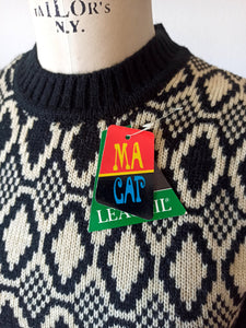1960s 1970s - DEADSTOCK - MACAP, Spain - Knit Sweater - Sz 48
