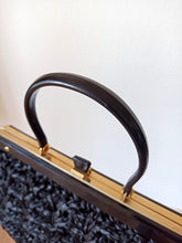 Load image into Gallery viewer, 1950s - Superb Quality Black Raffia Handbag
