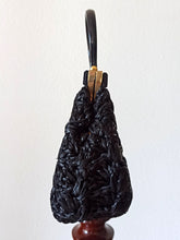 Load image into Gallery viewer, 1950s - Superb Quality Black Raffia Handbag
