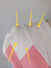 Load image into Gallery viewer, 1940s 1950s - DEADSTOCK - Gorgeous Pink Peach White Cotton Top - Sz 3
