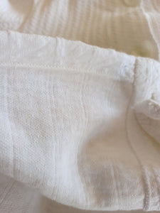 1950s - DARIO SOLES, Spain - Deadstock White Cardigan - Sz 2