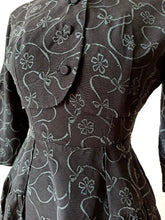 Load image into Gallery viewer, 1950s - Superb Black Bolero Dress - W25 (64cm)
