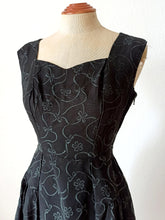 Load image into Gallery viewer, 1950s - Superb Black Bolero Dress - W25 (64cm)
