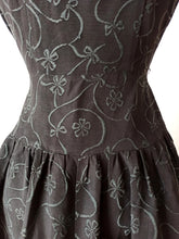 Load image into Gallery viewer, 1950s - Superb Black Bolero Dress - W25 (64cm)
