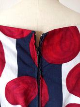 Charger l&#39;image dans la galerie, 1950s 1960s - CHERIE MODELL - Deadstock Stunning Cotton Dress - W28.5 (72cm)
