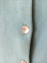 Charger l&#39;image dans la galerie, 1950s - CASALS &amp; COMAS - Deadstock Turquoise Cardigan - Sz 3
