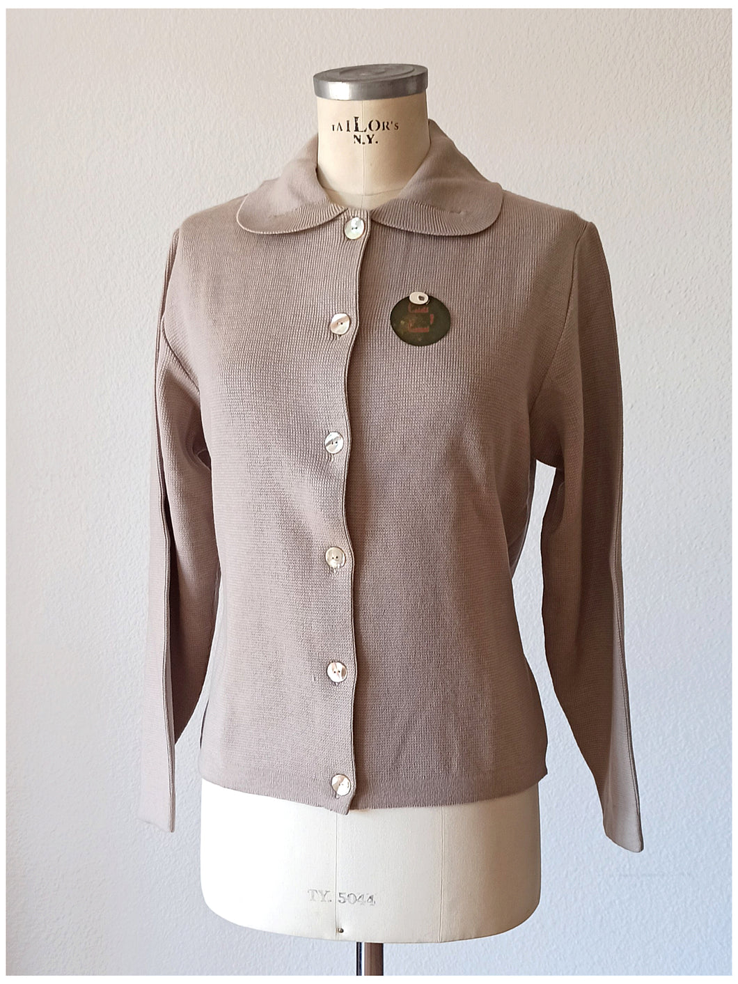 1950s - CASALS & COMAS - Deadstock Cardigan - Sz 3