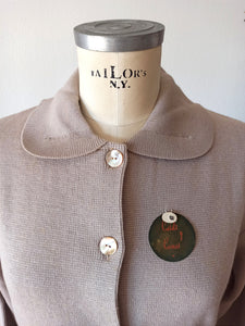 1950s - CASALS & COMAS - Deadstock Cardigan - Sz 3