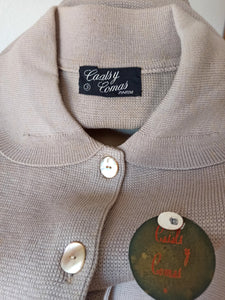 1950s - CASALS & COMAS - Deadstock Cardigan - Sz 3
