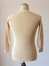 Load image into Gallery viewer, 1930s 1940s - Deadstock Long Sleeves Cotton Henley Shirt - Sz 40
