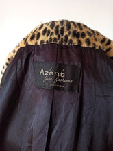 Charger l&#39;image dans la galerie, 1950s - AZENS - LA FRANCE - Spectacular Cheetah Faux Coat
