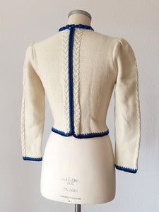 1930s 1940s - Outstanding Beauty Embroidery Cardigan