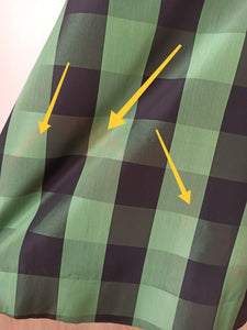 1950s - Spectacular Strapless Green Satin Dress - W24.5 (62cm)