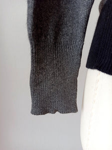 1950s 1960s - BALLANTYNE, Scotland - Iconic Intarsia Cashmere Sweater - Sz 38