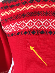 1940s 1950s - FASHION HILL, USA - Wool Men's Sweater - Sz Small