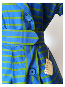 1950s - APEM, Milano - Deadstock Cotton Dress - W30 (76cm)