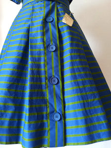 1950s - APEM, Milano - Deadstock Cotton Dress - W30 (76cm)