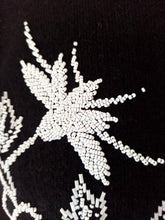 Load image into Gallery viewer, 1950s - JINCHI - Stunning Black Beaded Wool Cardigan - Sz 36
