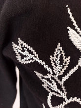 Load image into Gallery viewer, 1950s - JINCHI - Stunning Black Beaded Wool Cardigan - Sz 36
