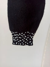 Load image into Gallery viewer, 1950s - JINCHI - Stunning Black Beaded Wool Cardigan - Sz 36
