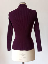 Load image into Gallery viewer, 1960s - MACAP, Spain - Deadstock Eggplant Color Turtleneck - Sz 3
