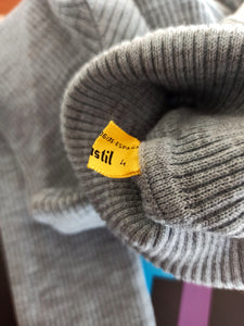 1960s - MODASTIL, Spain - Deadstock Grey Turtleneck - Sz 4