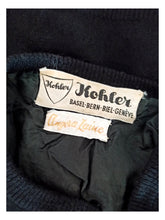 Charger l&#39;image dans la galerie, 1950s - KOHLER, Belgium - Stunning Black Beaded Angora Cardigan
