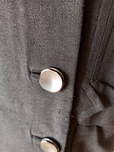 Cargar imagen en el visor de la galería, 1940s - Superb Black Wool Coat

