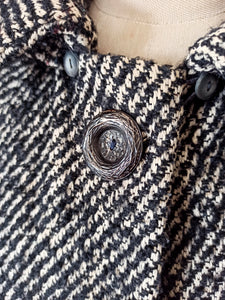 1950s 1960s - Fabulous Wool Hooded Cape
