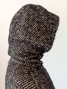 1950s 1960s - Fabulous Wool Hooded Cape