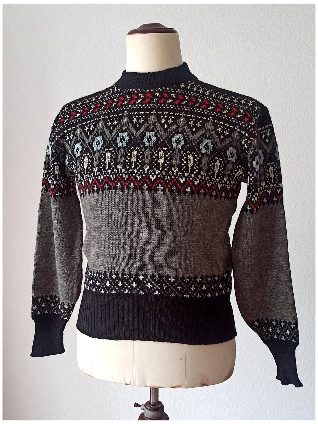 1950s - ROBERT BRUCE - Men's Wool Sweater - Sz Medium