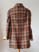 Charger l&#39;image dans la galerie, 1950s - Precious Autumnal Colors Wool Coat
