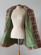 Charger l&#39;image dans la galerie, 1950s - Precious Autumnal Colors Wool Coat
