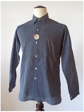 Load image into Gallery viewer, 1930s 1940s - CORONA, Barcelona - Deadstock Blue Striped Cotton Shirt
