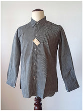Charger l'image dans la galerie, 1930s 1940s - A. BATALLA, Barcelona - Deadstock Blue Striped Cotton Shirt
