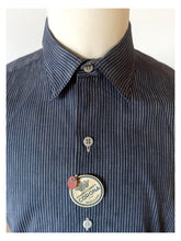 Load image into Gallery viewer, 1930s 1940s - CORONA, Barcelona - Deadstock Blue Striped Cotton Shirt
