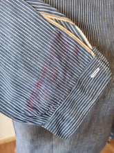 Load image into Gallery viewer, 1930s 1940s - CORONA, Barcelona - Deadstock Blue Striped Cotton Shirt
