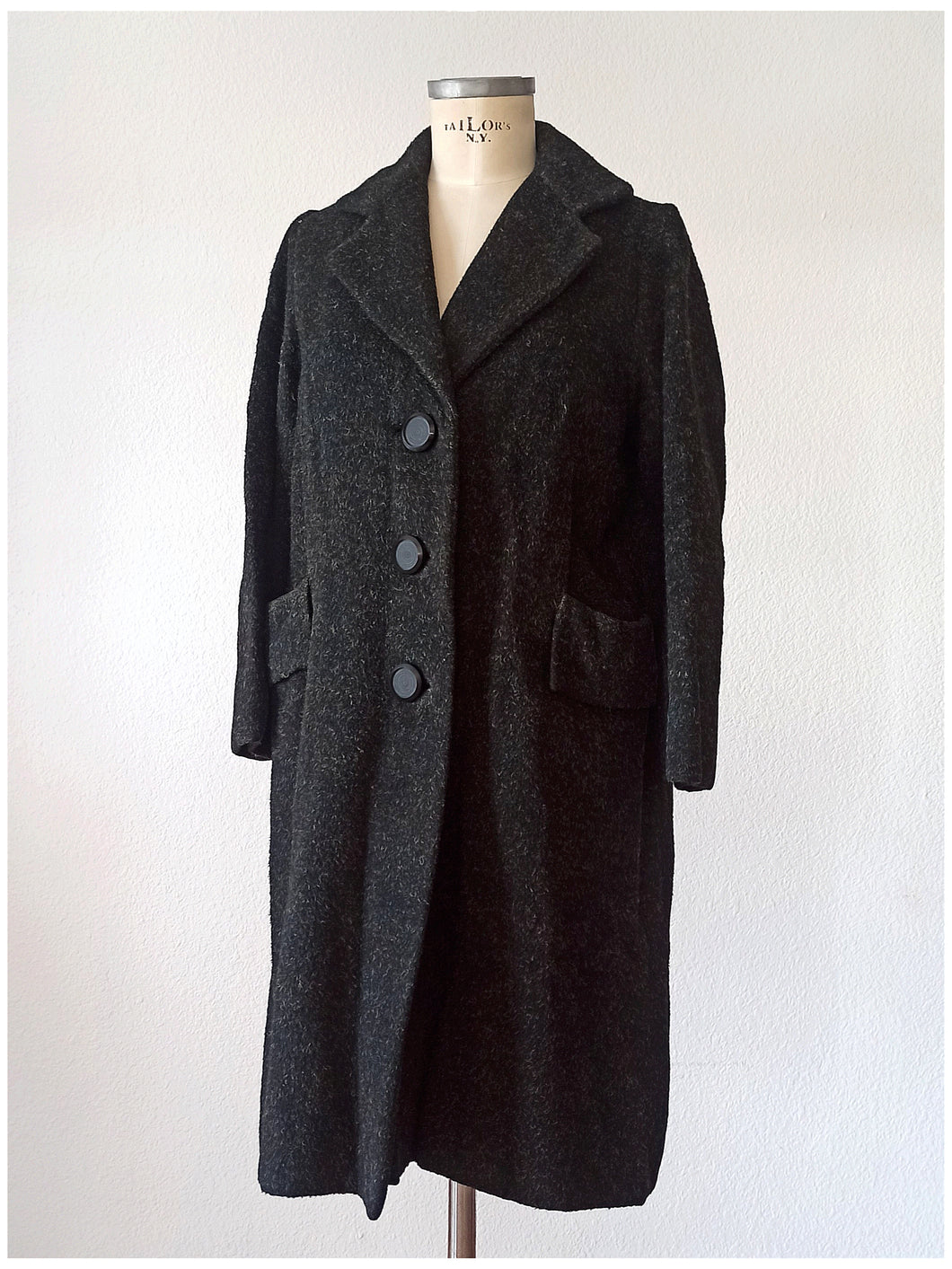 1950s - Gorgeous Flecked Wool Coat