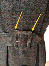 Load image into Gallery viewer, 1950s - Gorgeous Grey Red Tartan Wool Dress - W26 (66cm)
