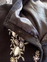 Load image into Gallery viewer, 1950s - Marvelous Black Beaded Angora Wool Cardigan
