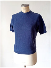 Load image into Gallery viewer, 1950s - BALLANTYNE, Scotland - Airforce Blue Cashmere Jumper
