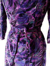 Charger l'image dans la galerie, 1950s 1960s - Stunning Italian Soft Velvet Dress - W27.5 (70cm)
