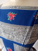 Charger l'image dans la galerie, 1950s 1960s - GERMA, France - Stunning Roseprint Cotton Dress - W25 (64cm)
