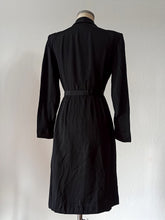 Cargar imagen en el visor de la galería, 1930s 1940s - Stunning Black Silk Bolero Dress - W34 (88cm)
