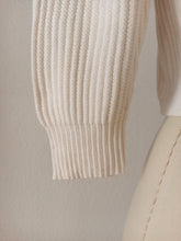 Charger l'image dans la galerie, 1950s - CASTAÑER, Spain - Deadstock White Cropped Cardigan - Sz 1
