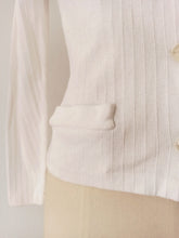 Charger l'image dans la galerie, 1950s - SUBLYM - Deadstock White Cardigan - Sz 2
